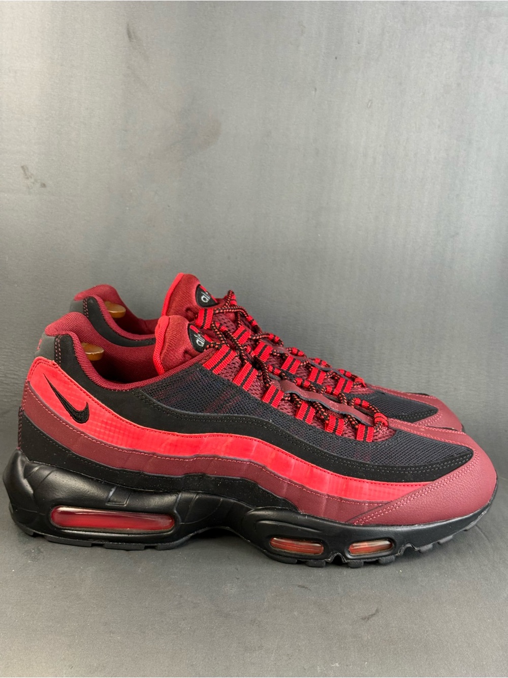 Nike Air Max 95 Essential 'Team Red' athletic sneaker shoes men's size 13